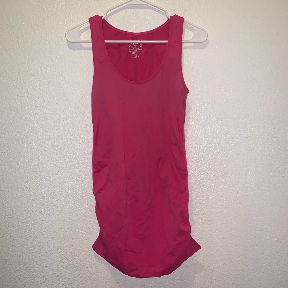 Maternity pink tank top